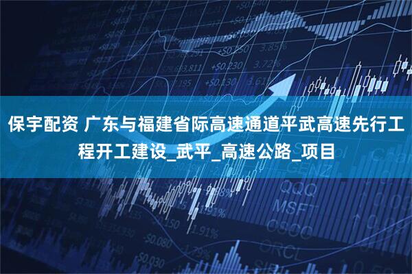 保宇配资 广东与福建省际高速通道平武高速先行工程开工建设_武平_高速公路_项目