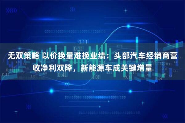 无双策略 以价换量难挽业绩：头部汽车经销商营收净利双降，新能源车成关键增量