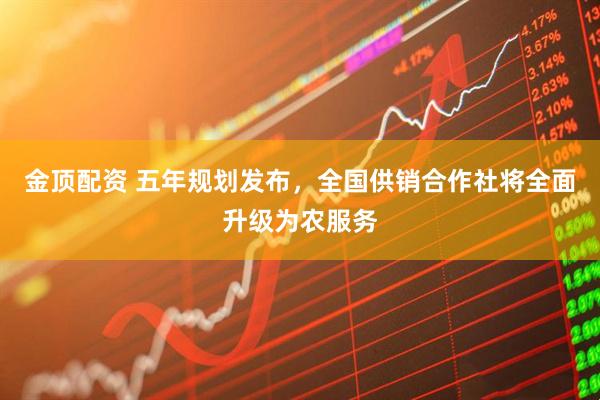 金顶配资 五年规划发布，全国供销合作社将全面升级为农服务